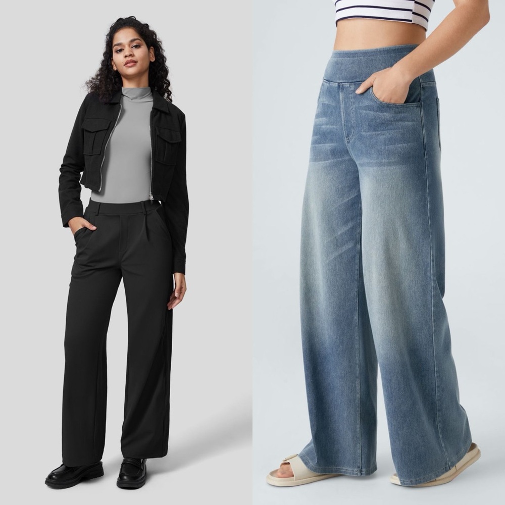 Halara wide leg bundle! size 8-10 (M)